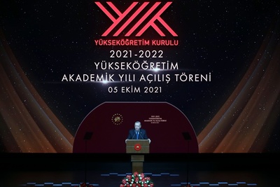 2021-2022 Yükseköğretim  Akademik Yıl Açılış Töreni Cumhurbaşkanlığı Külliyesinde Gerçekleştirildi