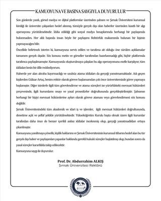 Basına ve Kamuoyuna 