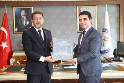 BİK Diyarbakır Şube Müdürü Hasan Kutay Rektörümüz Prof. Dr. Abdurrahim Alkış’ı ziyaret etti