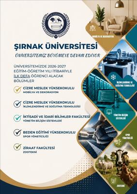 Üniversitemizde 5 Yeni Bölüm açıldı