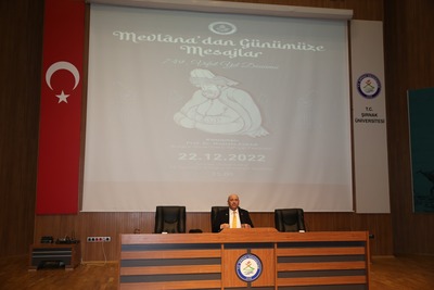 Üniversitemizde “Mevlana’dan Günümüze Mesajlar”  programı düzenlendi