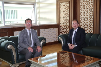 Vali Pehlivan'dan Rektörümüze veda ziyareti